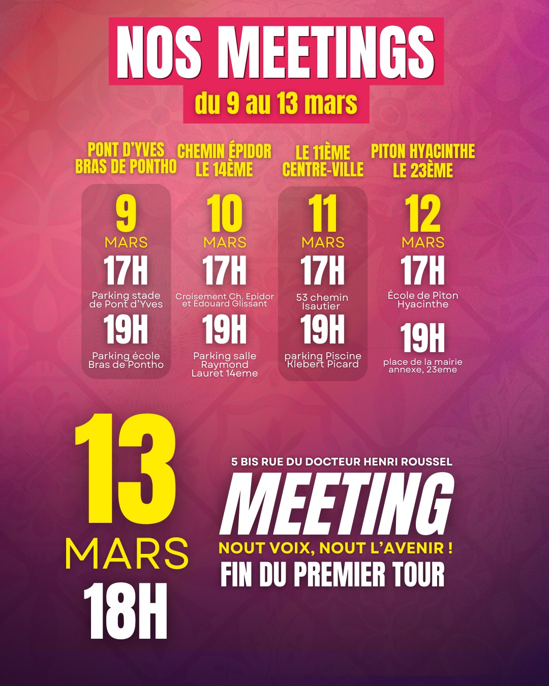 meeting semaine II